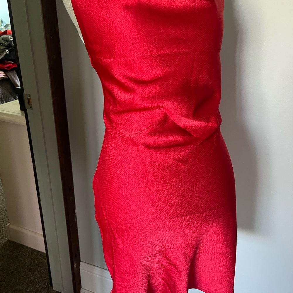 Shinestar Strapless Scarlet Dress